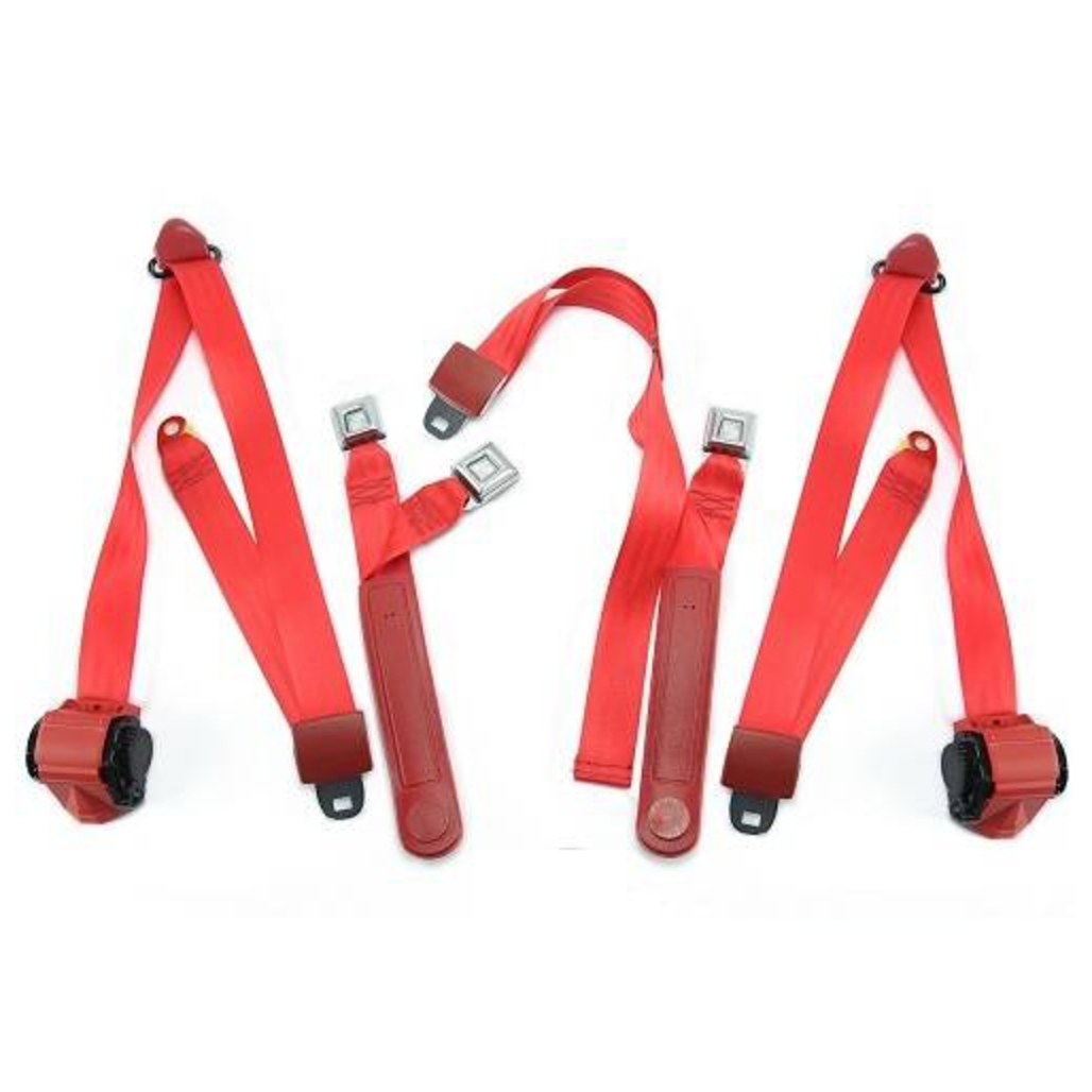 Seat Belt for GM Pickup Std. Cab Left Right Center Lap Spec Sleeves Starburst