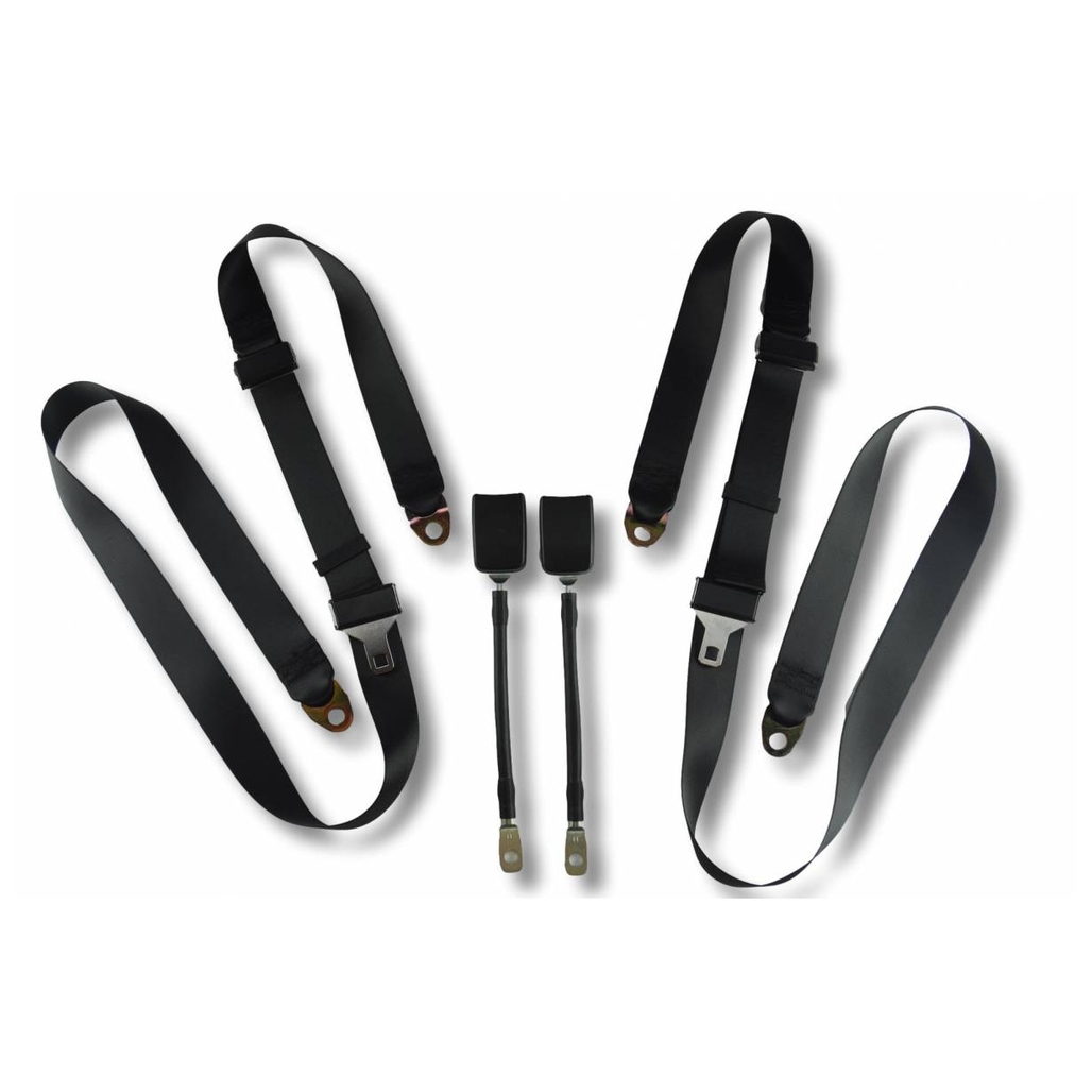 Seat Belt for Porsche 914 Driver Passerger 3pt Non Retractable 12" Cable