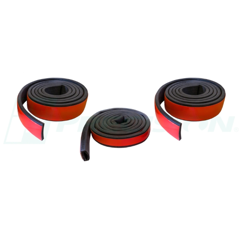 Roof Rail Rubber Weatherstrip Seal, 3 Piece for 1987-1996 Jeep Wrangler Hardtop