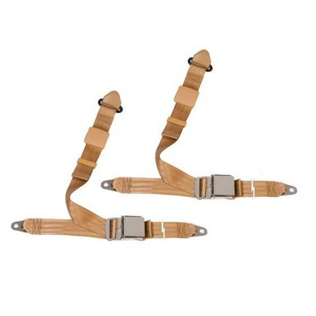 Seat Belt for Porsche 912 Driver Passenger 3pt Non Retractable Snaphhooks Seat Belt for Porsche 912 Driver Passenger 3pt Non Retractable Snaphhooks