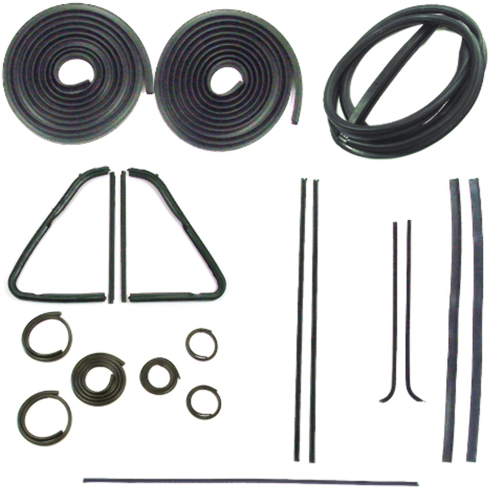 1951-1955 Chevrolet/GMC Pickup Door Seal Window Sweeps Channel Kit, Front & Rear, Left & Right, Upper & Lower
