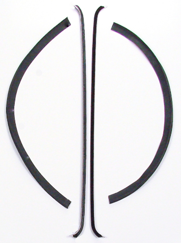 Window Sweeps Felt Kit Belt Line Weatherstrip for 47-50 Chevy/GMC Trucks - Inner/Outer Left & Right Hand 4pc Kit