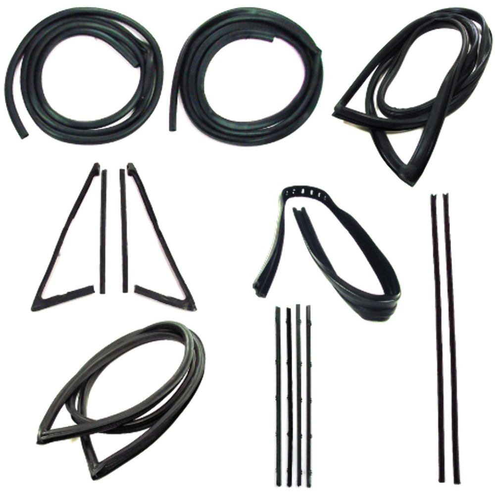 Door Seal Window Sweeps Channel Kit for 1971-1972 Chevrolet C10, C20, C30 Convertible - Protect Your Vehicle's Interior