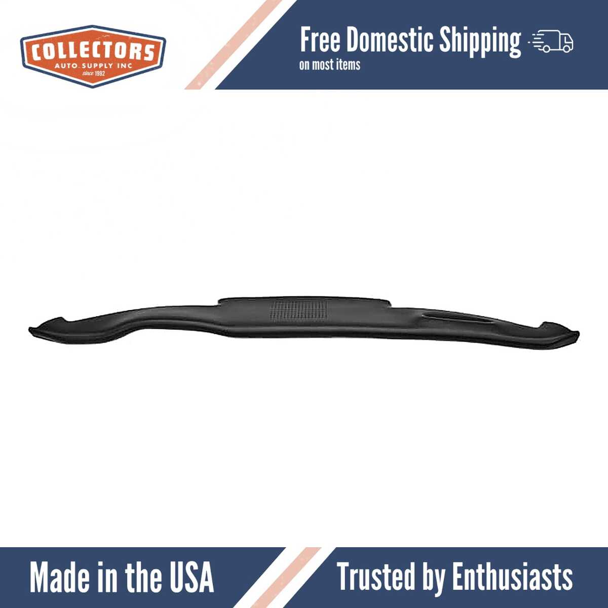 Dashboard Cap Cover Skin Overlay Black for 1972-1974 Volkswagen Karmann Ghia