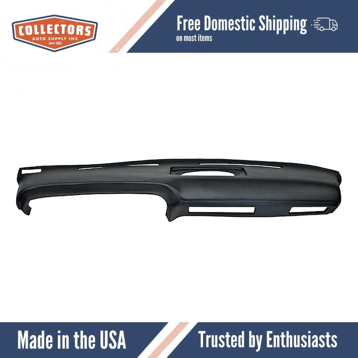 Dashboard Cap Cover Skin Overlay Black for 1970 Plymouth Barracuda