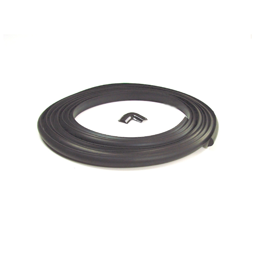 Rear Quarter Window Seal Lockstrip Weatherstrip, Black 2pc. for 73-91 Chevy/GMC