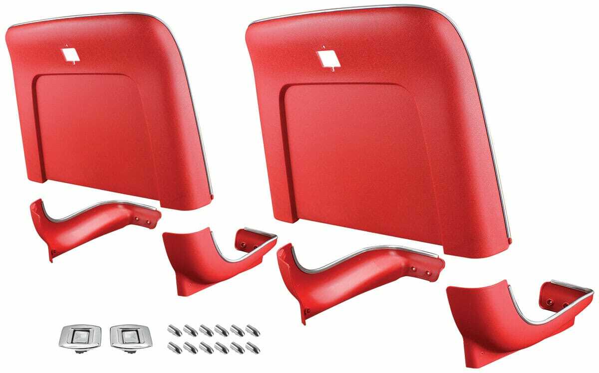 Seatback Kit for 1969-1970 GM A Body, Bucket, Kit Premium Black C985-BK