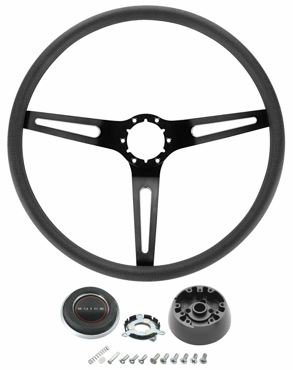 Steering Wheel Kit for 1969-1970 Buick Riviera, Special-Skylark 3- Spoke Black