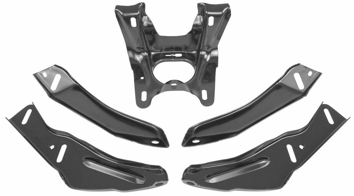 Bumper Brackets for 1968 Chevrolet Chevelle Rear 5 pieces Set