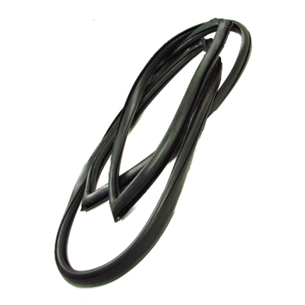Windshield Rubber Weatherstrip Seal w/ Trim Groove for Lockstrip for 72-93 Dodge