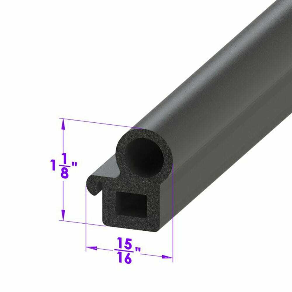 Tailgate Seal for Universal Applications 1 Piece EDMP Rubber LP 46-T