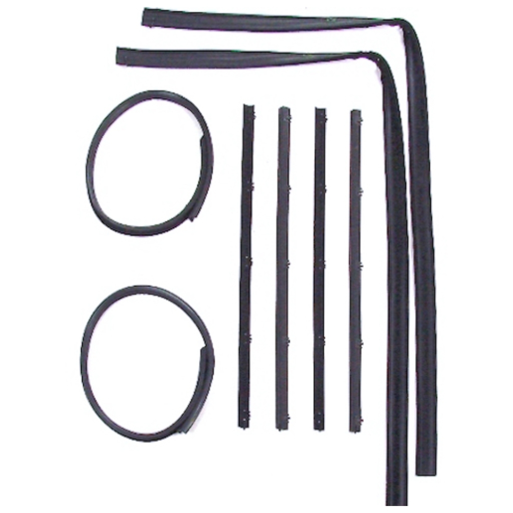 Window Sweeps Felt Kit for 1972-80 Dodge/Plymouth, Front Left & Right Hand - Belt Line Weatherstrip Replacement Kit