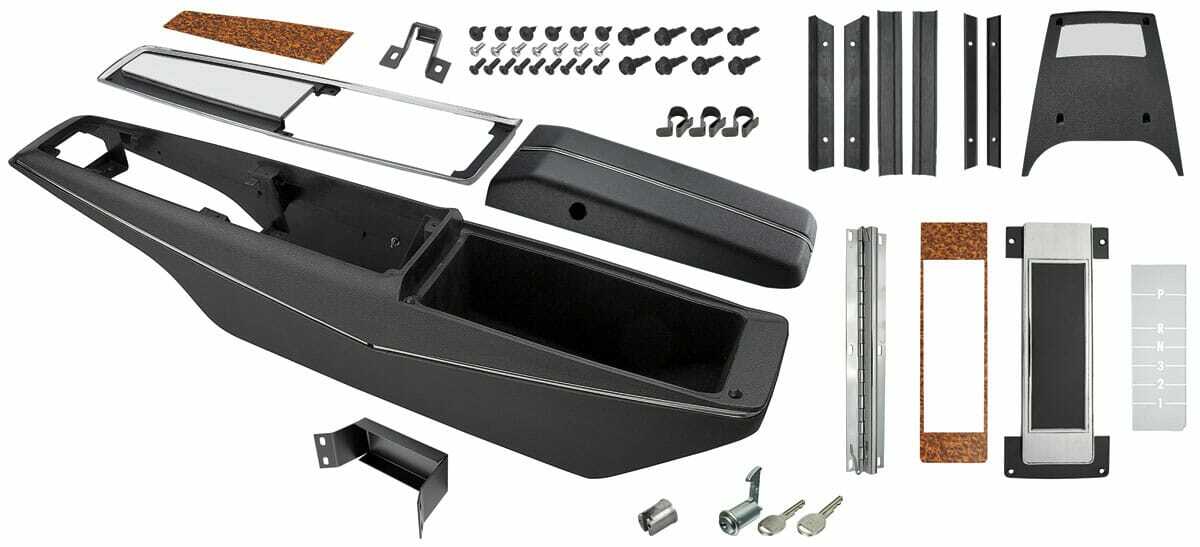 Console Kit Unassembled for 1971-1972 Chevrolet Monte Carlo Turbo Hydramatic Kit Console Kit Unassembled for 1971-1972 Chevrolet Monte Carlo Turbo Hydramatic Kit