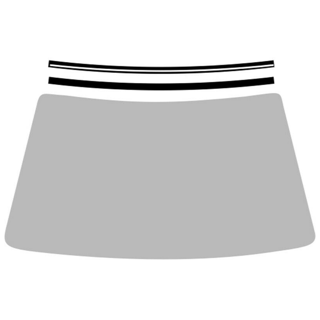 Windshield Molding Trim for 1989-1994 Nissan Maxima, Chrome Upper Reveal Kit, US-Made Durable Weatherstrip Replacement.