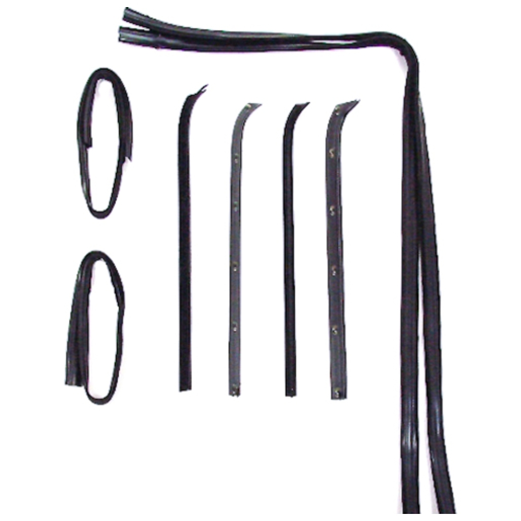 Window Sweeps Felt Kit for 1973-79 Ford F-Series Front Left & Right Hand 8pc. Weatherstrip Set - High Quality Reproduction
