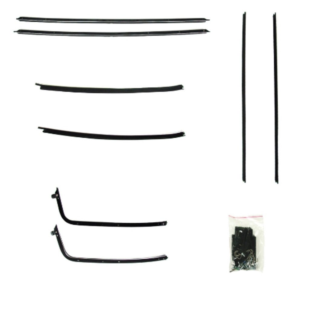 Window Sweeps Felt Kit Left & Right 8 Piece Kit for 1970-72 Chevrolet Chevelle
