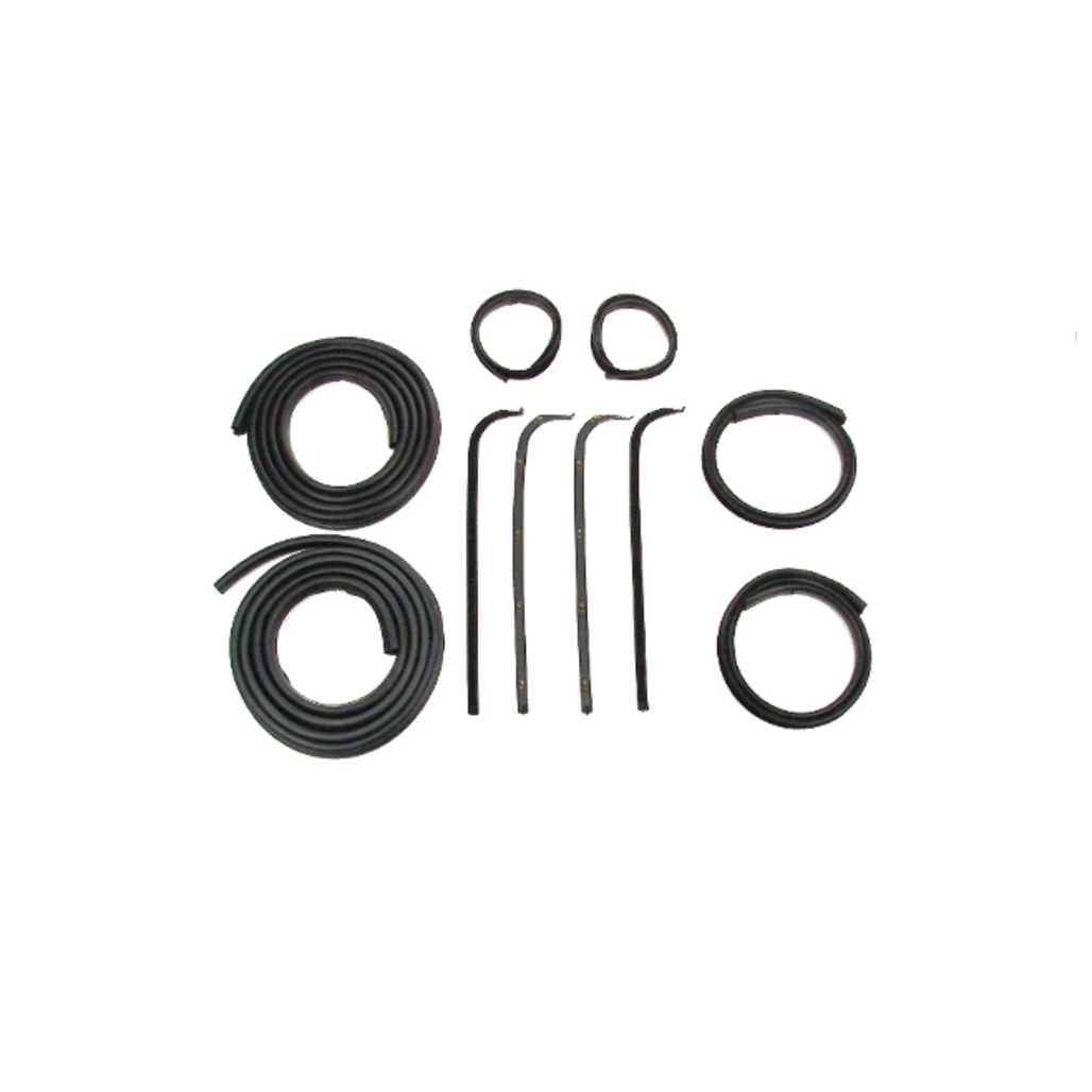 Weatherstrip Seal Kit for 1967-1970 Ford F-Series, Left & Right Front Doors - Complete Set of Seals and Channels