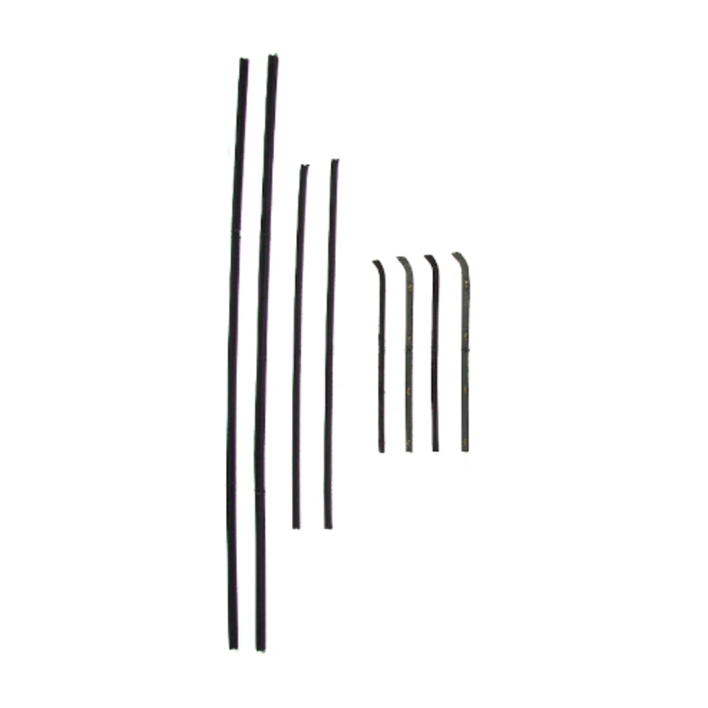 Window Sweeps Felt Kit Belt Line Weatherstrip for 60-63 GM, Left & Right 8pc., Convertible Body Style, US Manufactured