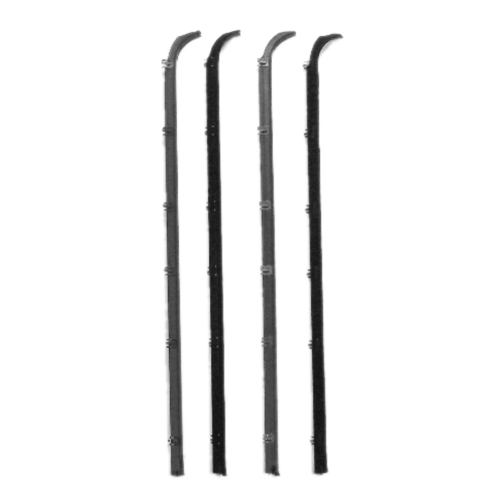 Window Sweeps Felt Kit for 1983-1992 Ford Ranger/Bronco II Front Left & Right Hand - 4pc Weatherstrip Set