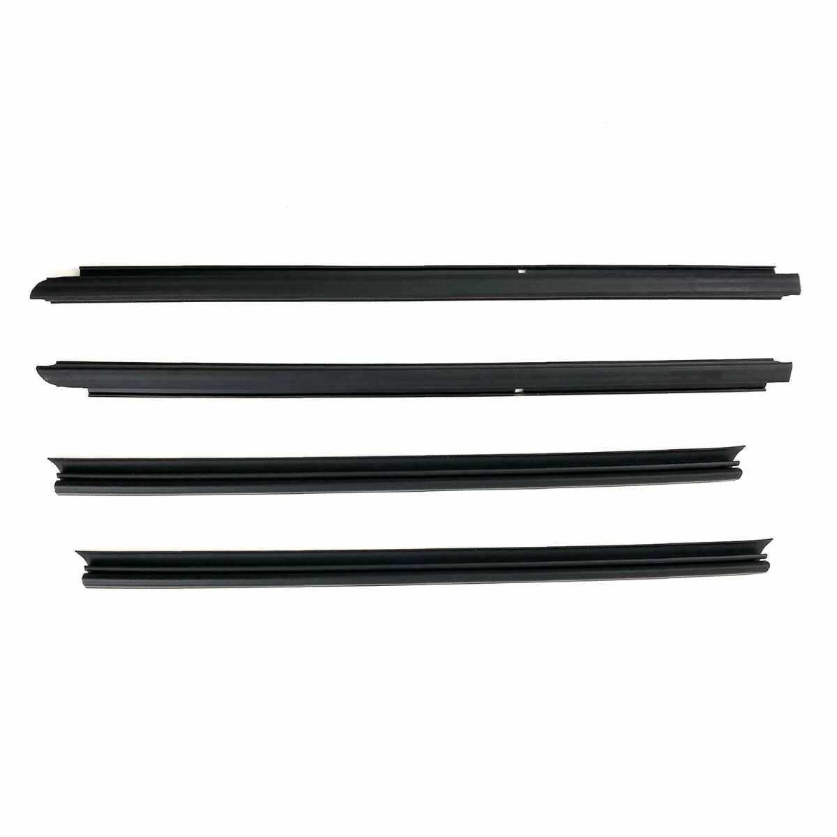Door Window Belt Weatherstrip for 2007-2018 Jeep Wrangler 4 Piece Front