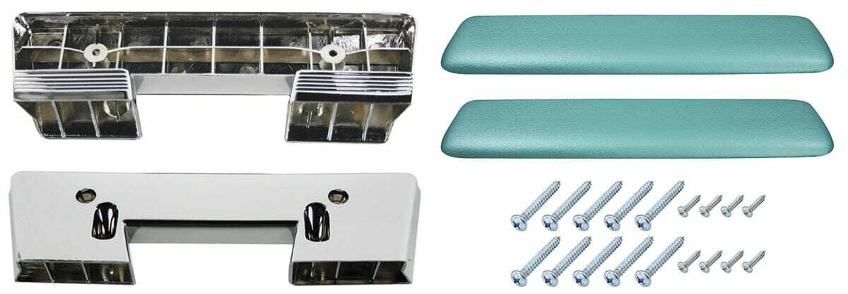 Armrest Kit for 1965-1967 Buick Chevrolet Oldsmobile Pontiac A-Body Front Aqua