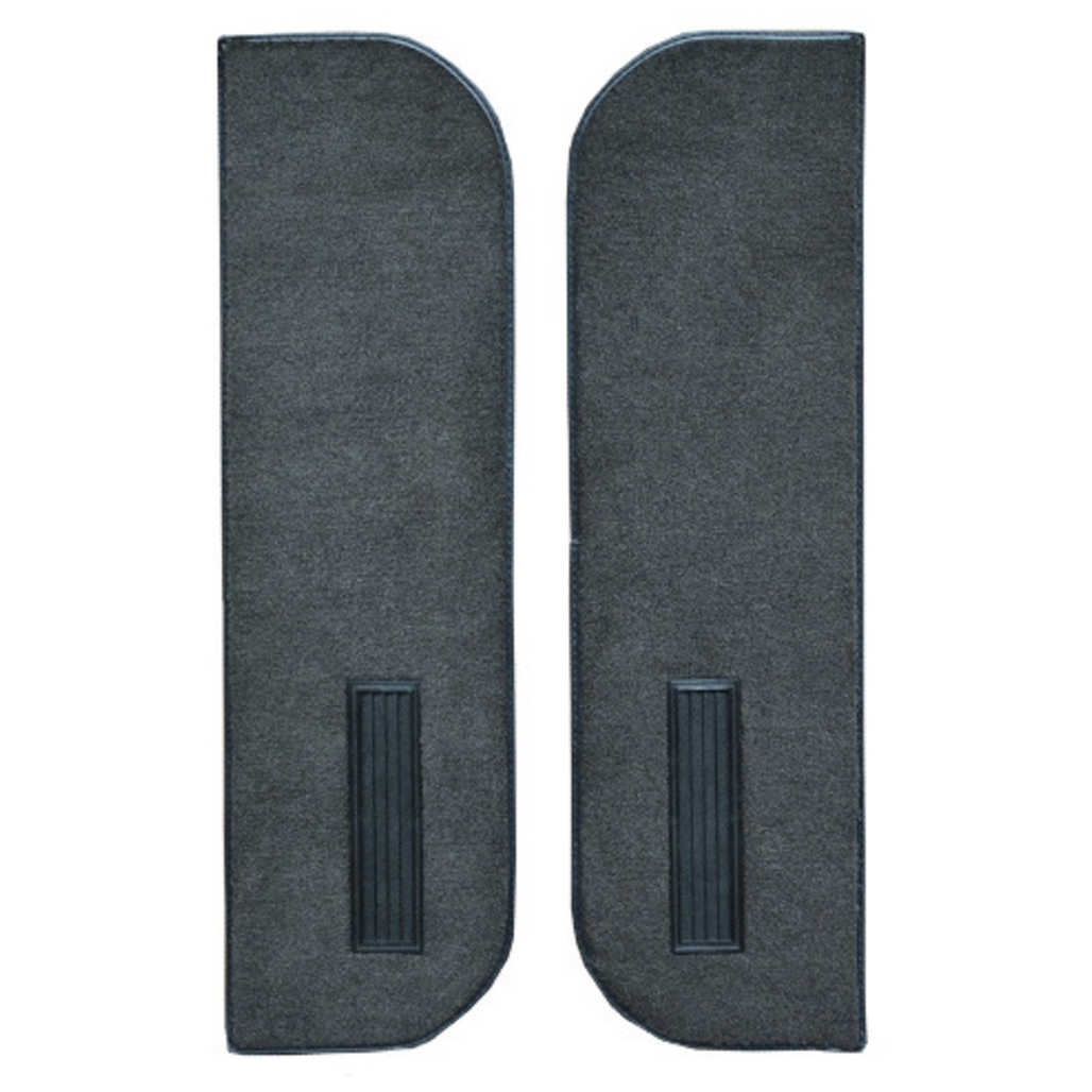 Carpet for Chevrolet Blazer Door Panel Inserts on Cardboard w/Vents, Molded Style, US-made Automotive-Grade Material.