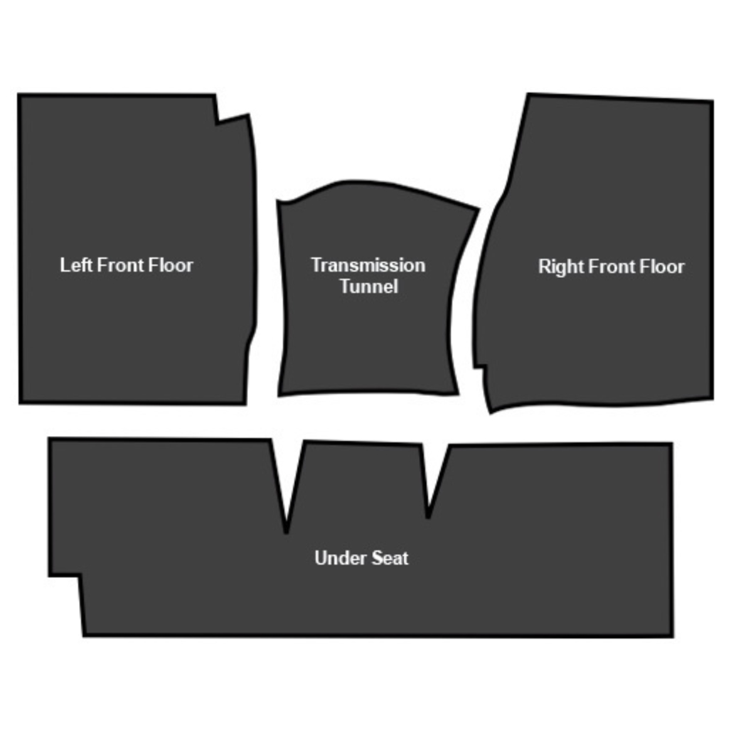 Sound Deadener for 1960-1966 Chevrolet C10 Pickup EVA Complete 4Pc