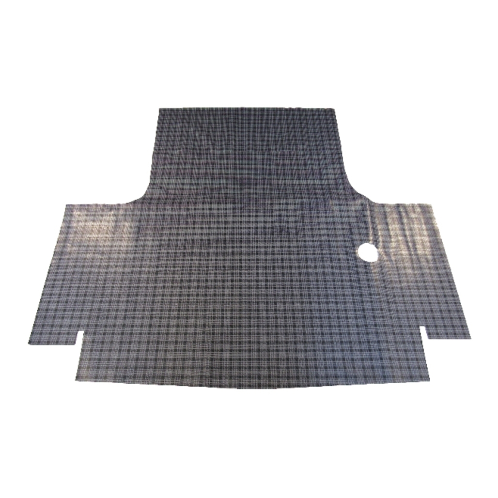 Trunk Floor Mat Cover for 65-66 Chrysler 300 Convertible, Gray Herringbone Vinyl, US-made, OEM Quality.