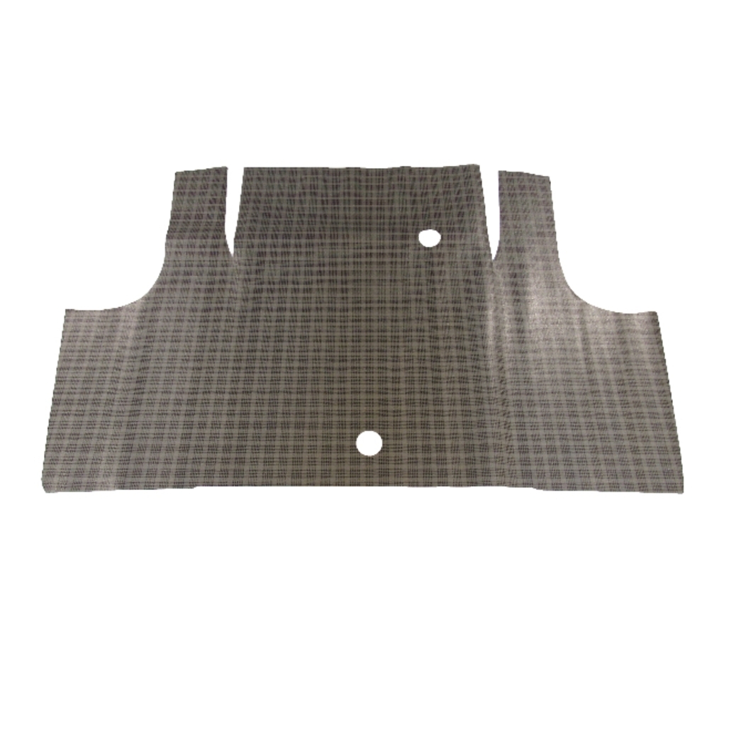 Trunk Floor Mat Cover for 1967-68 Mercury Cougar Hardtop Vinyl Small Ford Plaid, front area, Small Ford Plaid Vinyl.