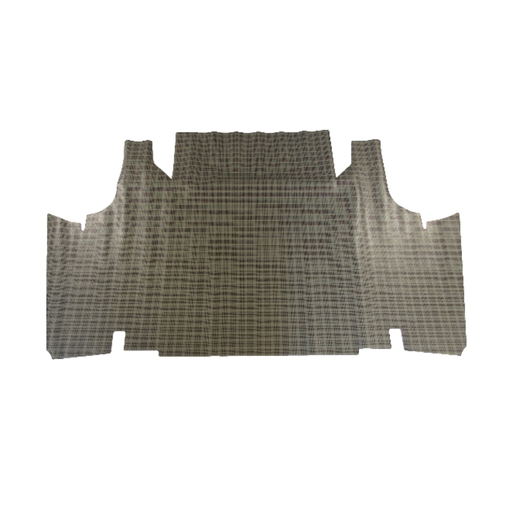 Trunk Floor Mat Cover for 70-71 Ford Torino Convertible, Small Ford Plaid Vinyl, US-Made OEM Quality.