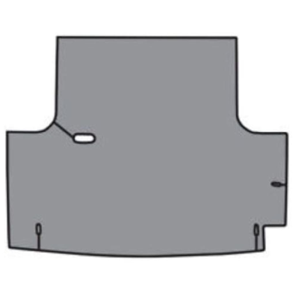 Trunk Floor Mat Cover for 1974-76 Dodge Dart, Gray Herringbone Vinyl, Front Area, US-Made, OEM Quality, 1-Piece Kit