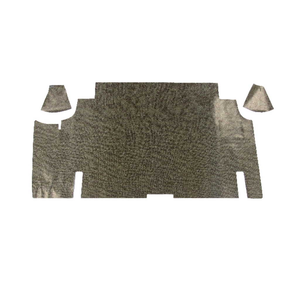 Trunk Floor Mat Cover for 1971-73 Ford Mustang Fastback, Vinyl Small Plaid, US-Made OEM Quality, Protects Trunk Floor