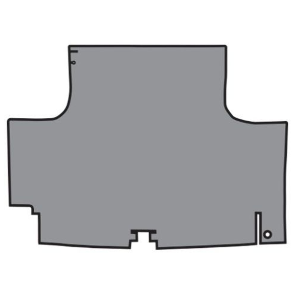 Trunk Floor Mat Cover for 1966 Plymouth Fury Convertible, Gray Herringbone Rubber Material, Front Area Protection. Trunk Floor Mat Cover for 1966 Plymouth Fury Convertible, Gray Herringbone Rubber Material, Front Area Protection.
