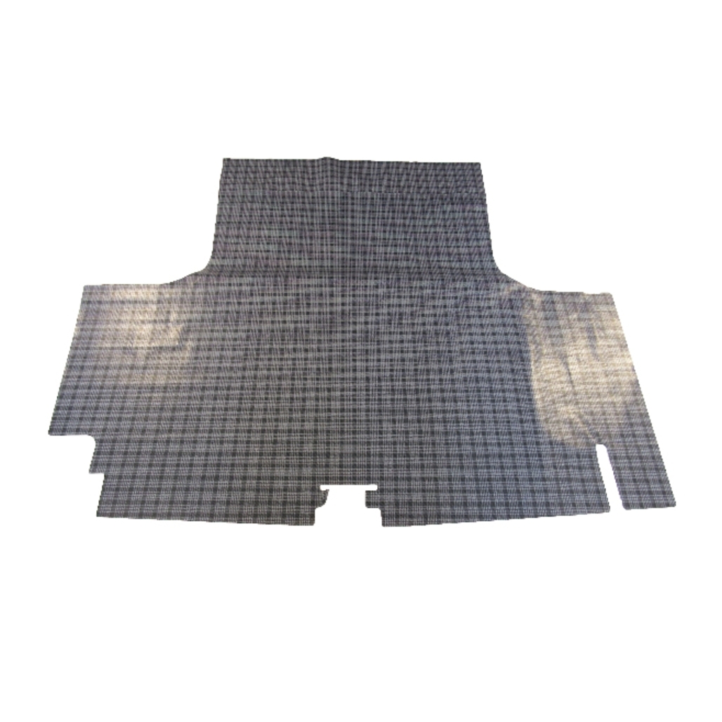 Trunk Floor Mat Cover for 1965 Plymouth Fury Hardtop, Gray Herringbone Vinyl, US-made, OEM Quality. Trunk Floor Mat Cover for 1965 Plymouth Fury Hardtop, Gray Herringbone Vinyl, US-made, OEM Quality.