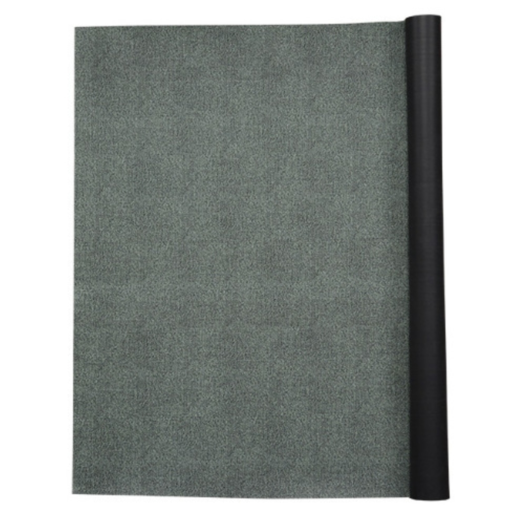 Classic car trunk mat in Aqua Herringbone design, 48 X 80 inches, foam material, precision-cut for perfect fit.