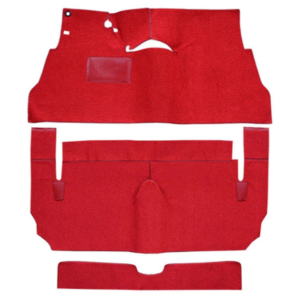 Interior Carpet for 1955 Cadillac DeVille Coupe, Black Daytona Design, US-Made Cut & Sewn Style - Complete Vehicle Coverage