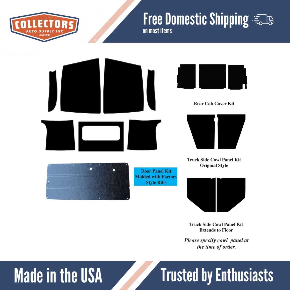 1951-1953 Dodge Truck Interior Complete Kit