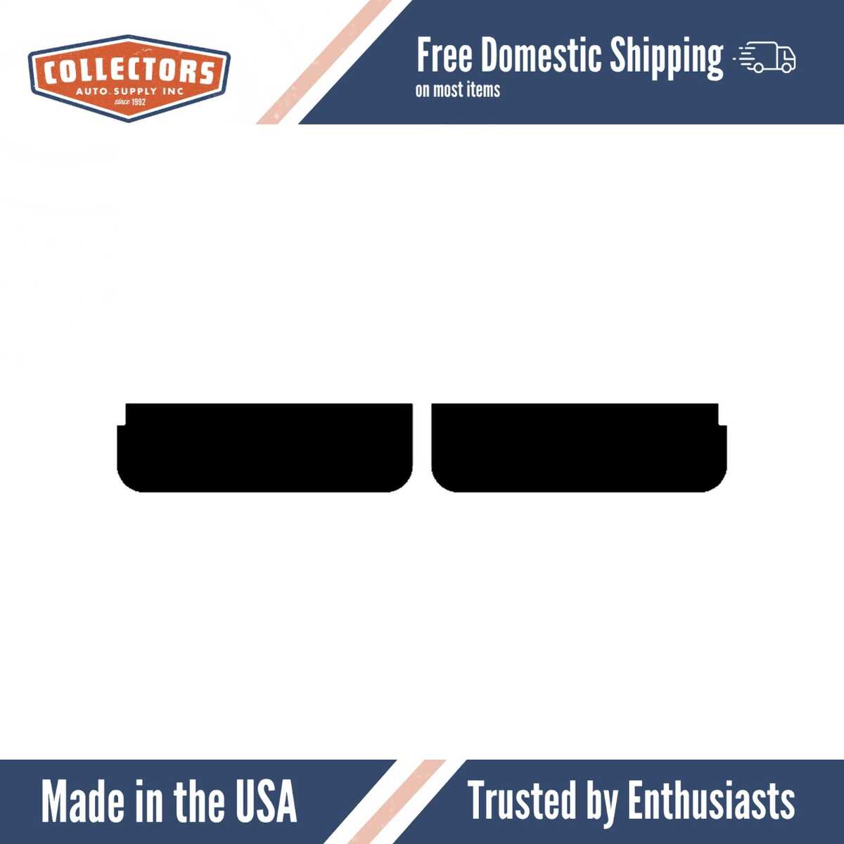 1948-53 Dodge Truck Sun Visor Kit (ABS Plastic) w/Binding Tape