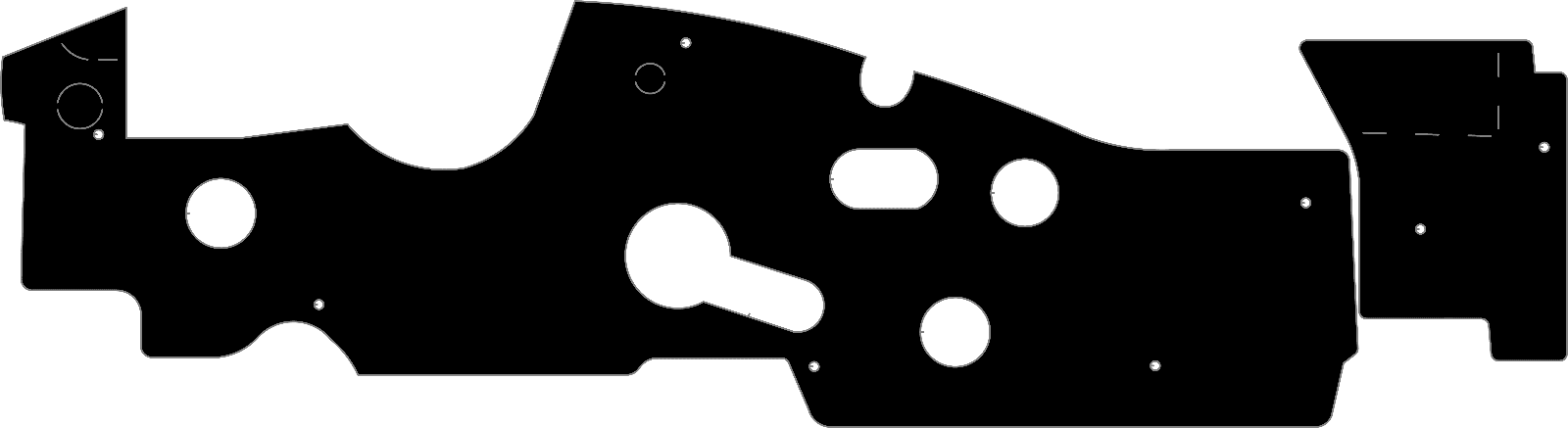 1966-70 Mopar B-Body Firewall Insulator HC..2 PIECE..- Flat..- Fiberglass