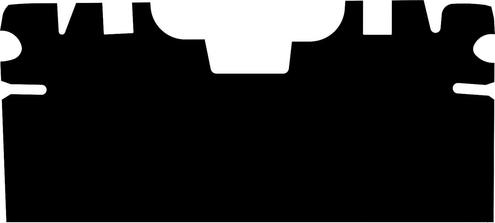 1969-70 Cougar Convertible Seat Divider/Insulated