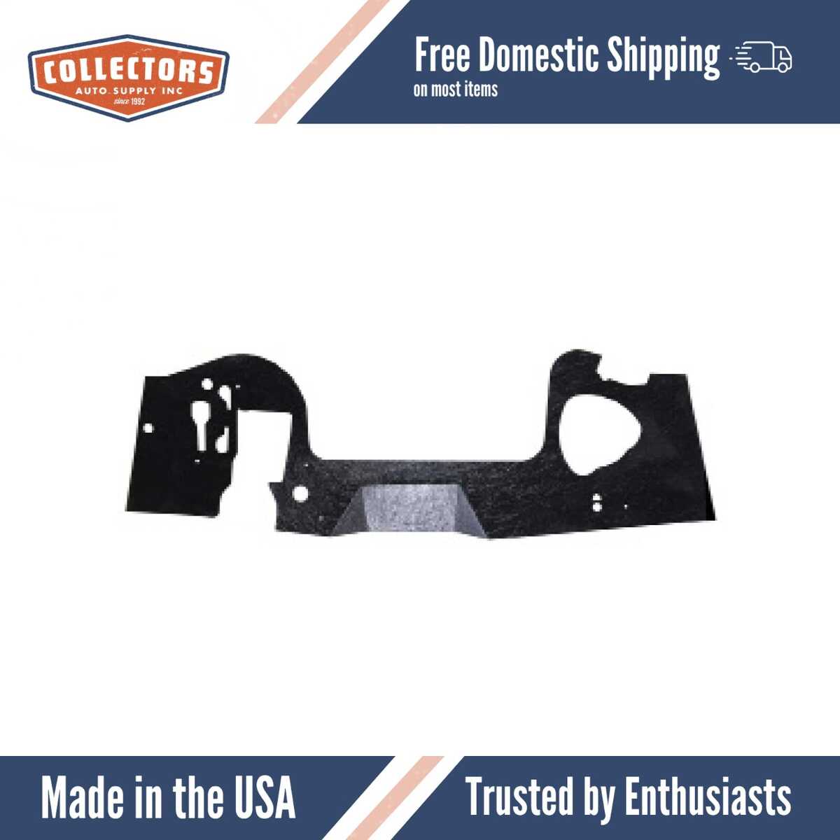 1960-62 Mopar A-Body Firewall Insulator w/Heater..- Molded