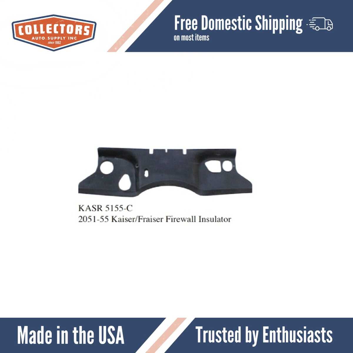 1951-55 Kaiser/Fraiser Firewall Insulator