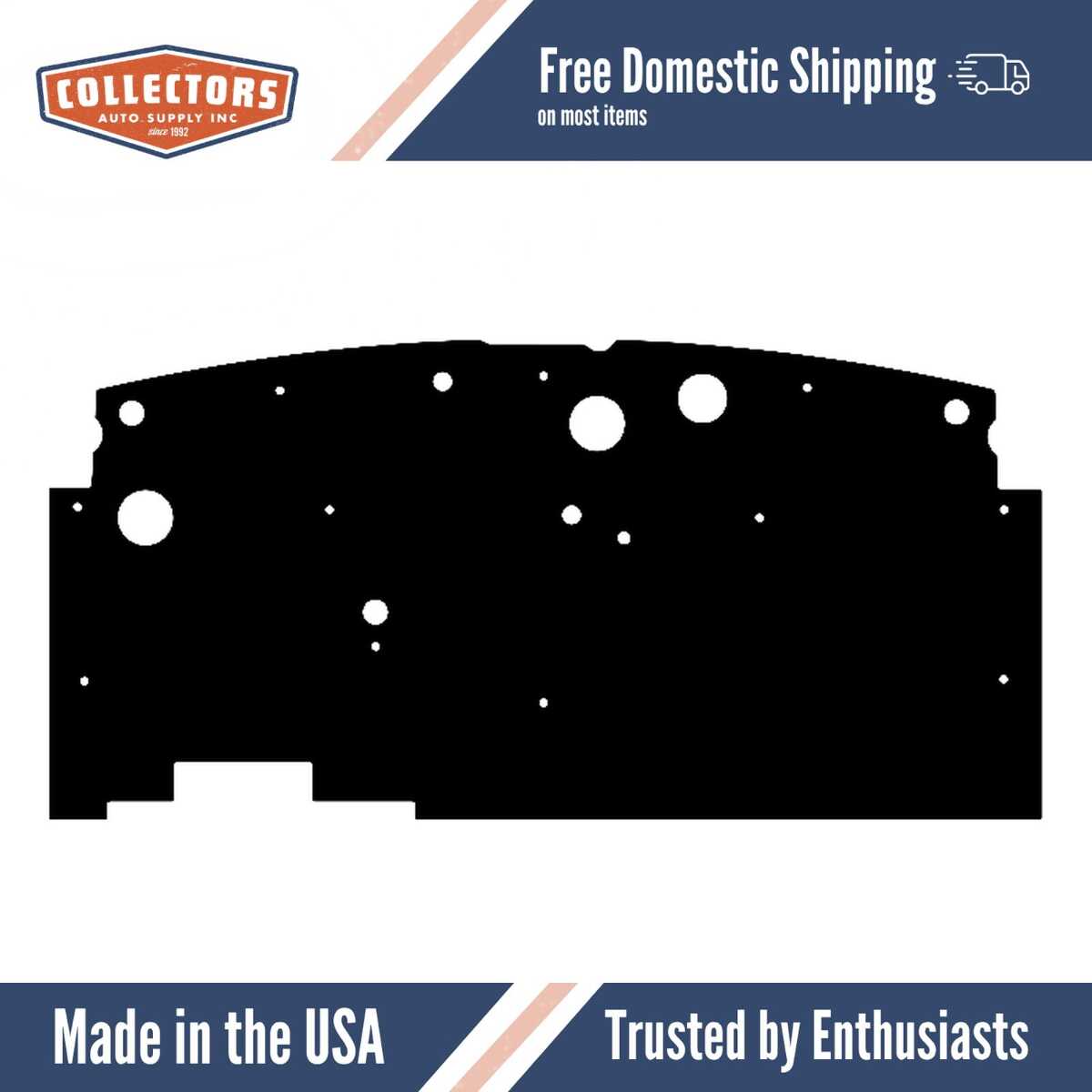 1939 LaSalle Series 50 Firewall Insulator..-Flat w/ heatshield