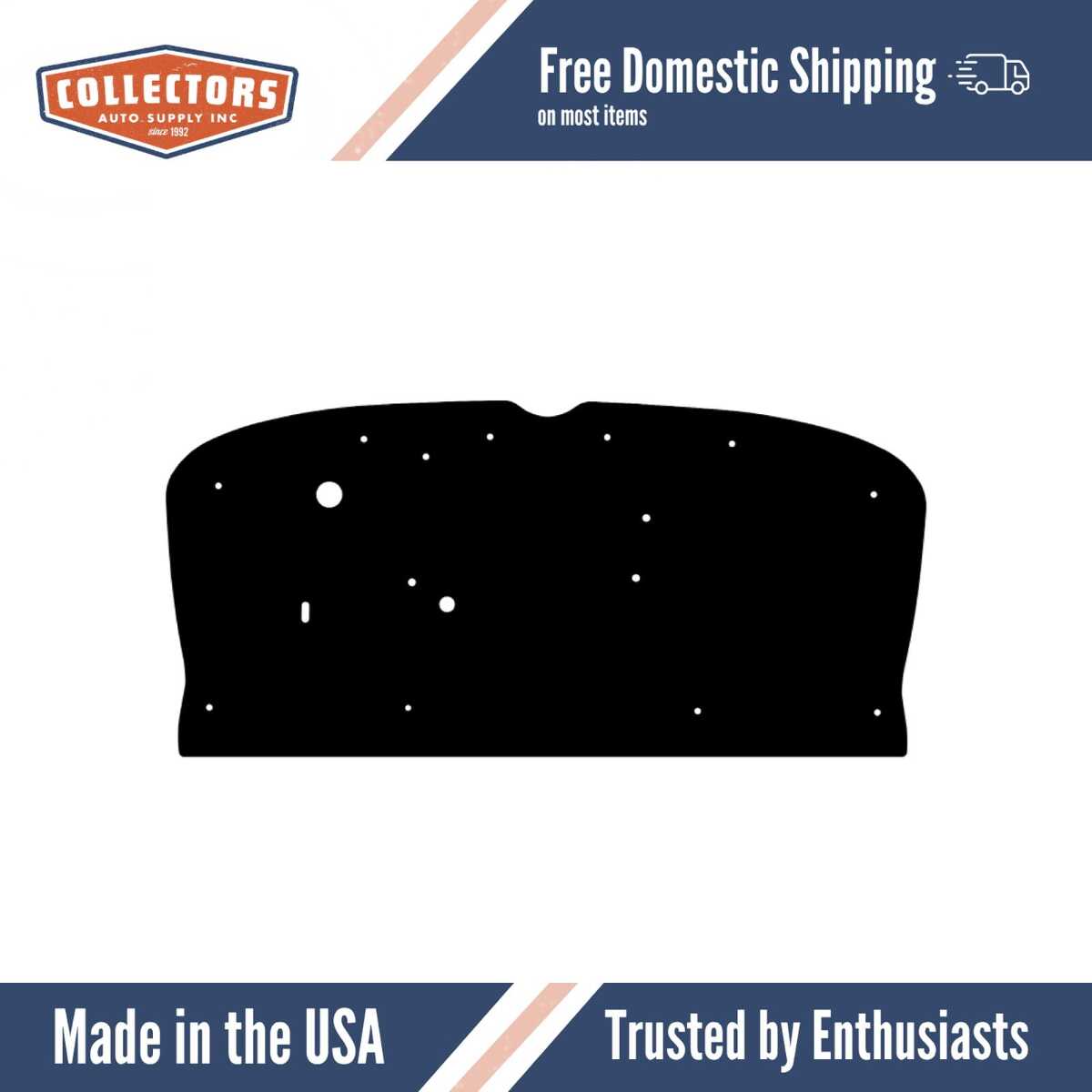 1932 Buick Series 60 Flat Firewall Insulator (OEM Color Black)