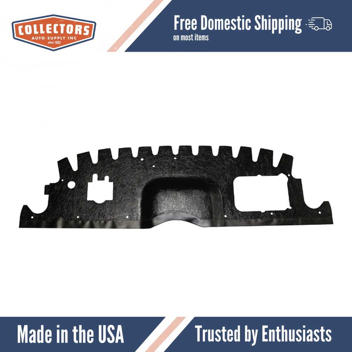 1952-1954 Mercury Car Firewall Insulator (ABS Plastic)..-Includes Skirt