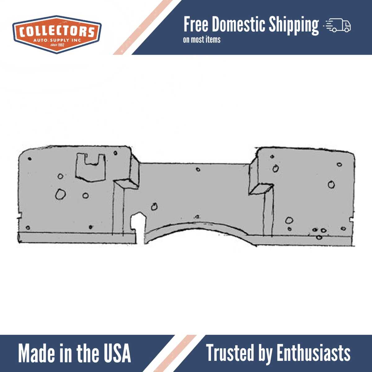 1966-1971 Jeepster Commando Firewall Insulator