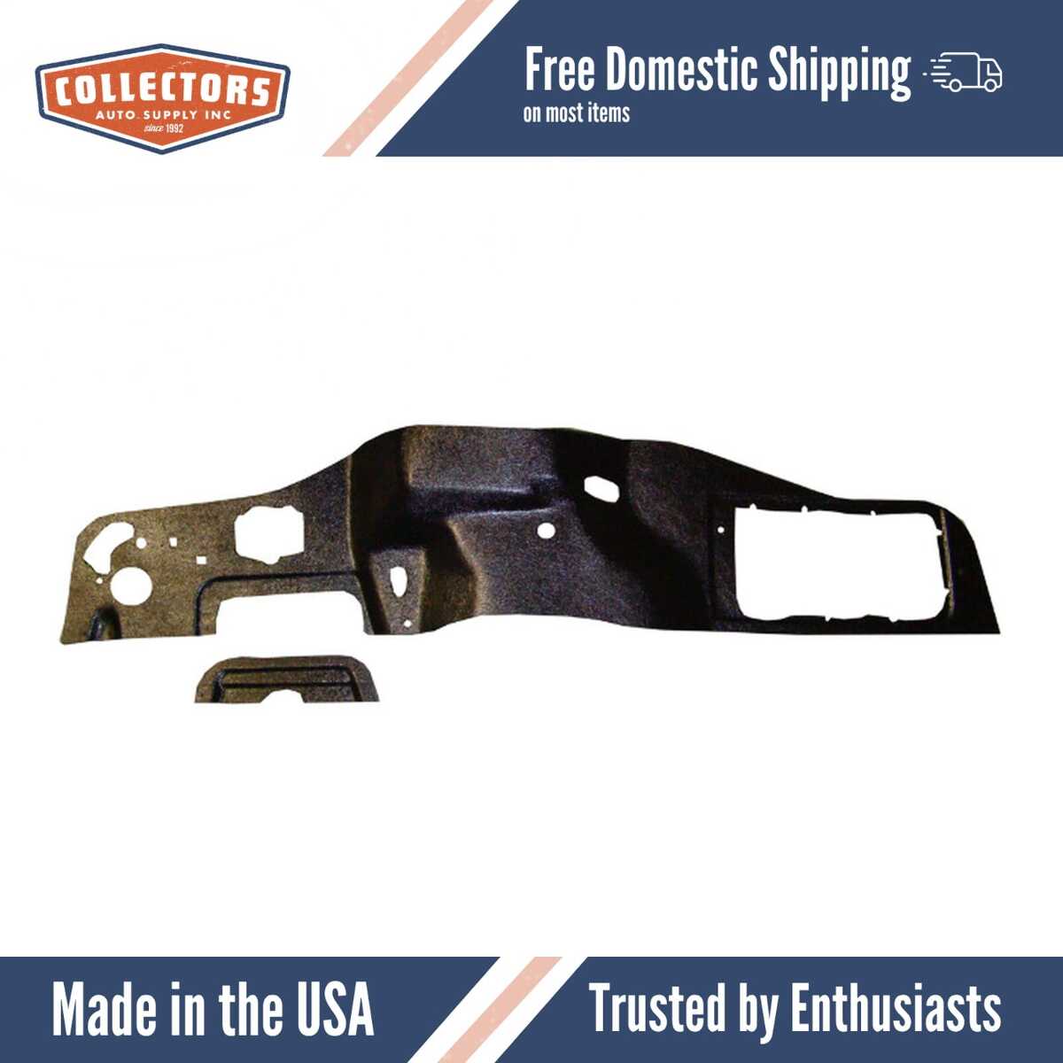 1959-1960 Pontiac Bonneville Firewall Insulator..- 2 Piece..- Fiberglass Insulation