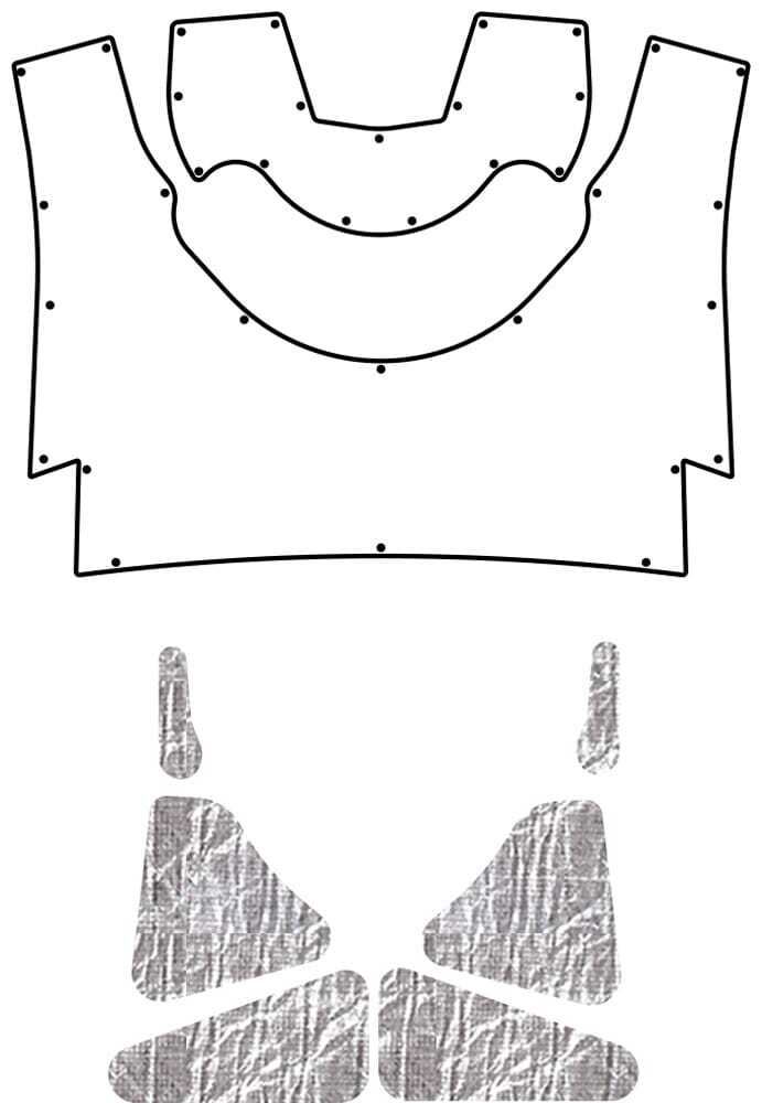 1956-57 Lincoln Mark II Under Trunk Cover-Smooth