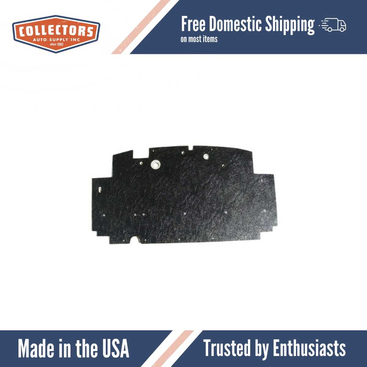 1937-38 Packard Super 8/12 Firewall Insulator (Flat)..w/ Snaps