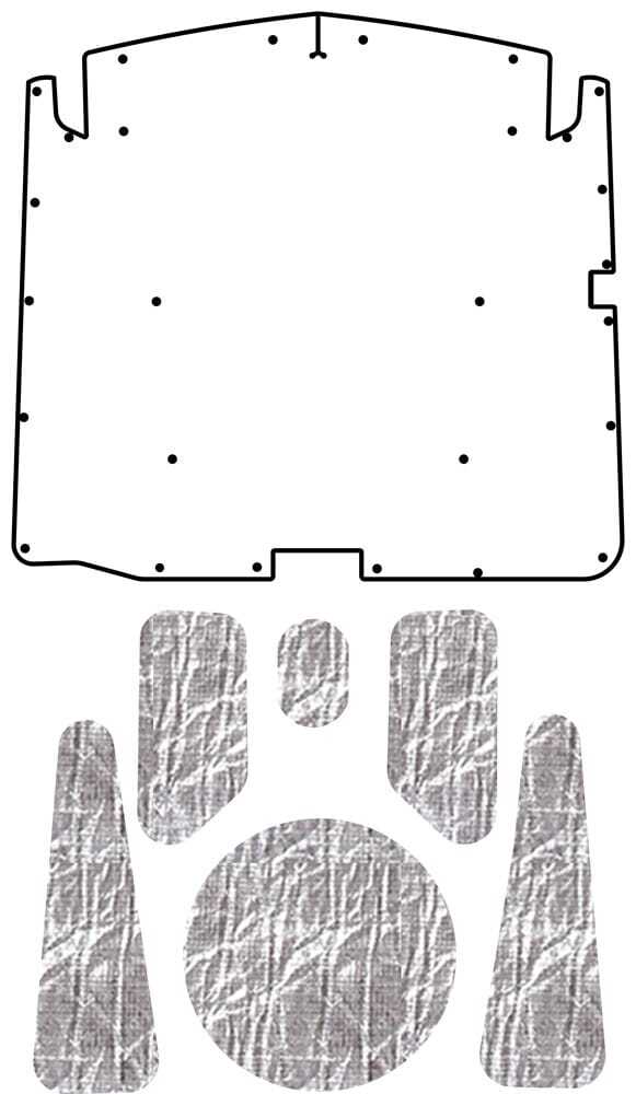 1957-58 Mercury Under Hood Cover-Smooth